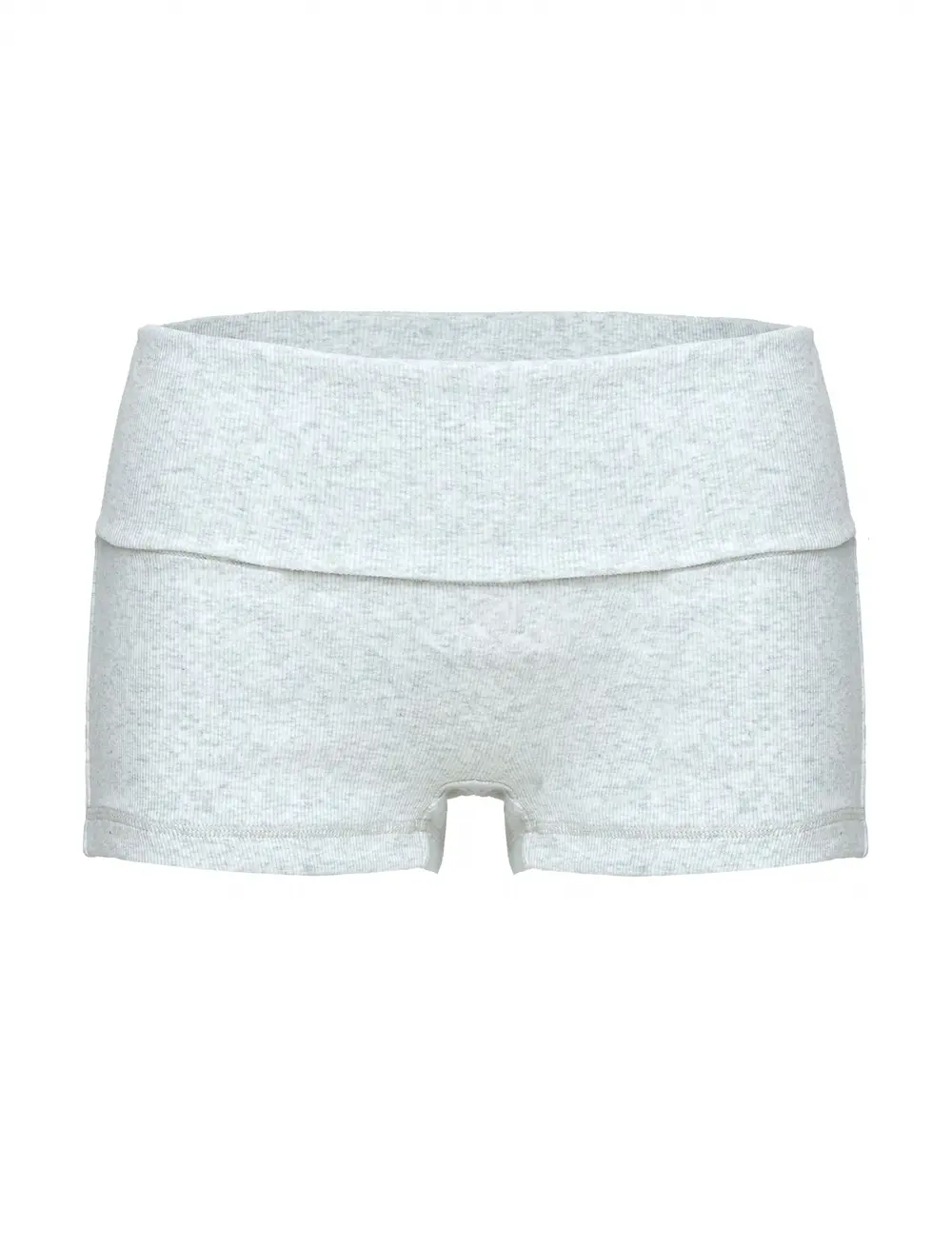 Baseline Low Rise Rib Shorts Grey Marle