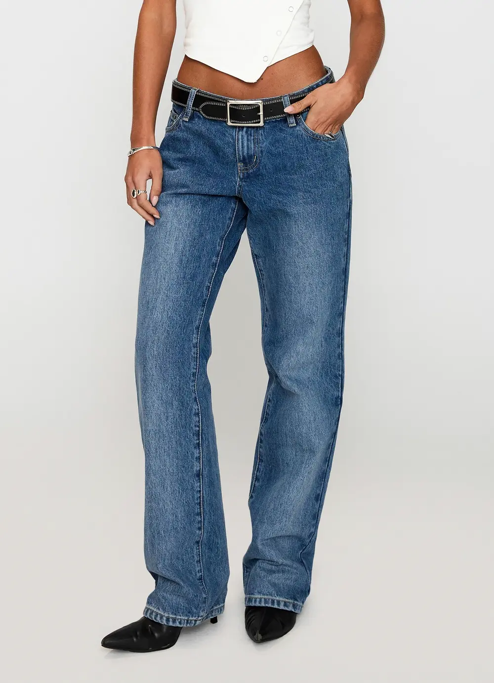 Better Half Low Rise Straight Leg Jeans Horizon Blue