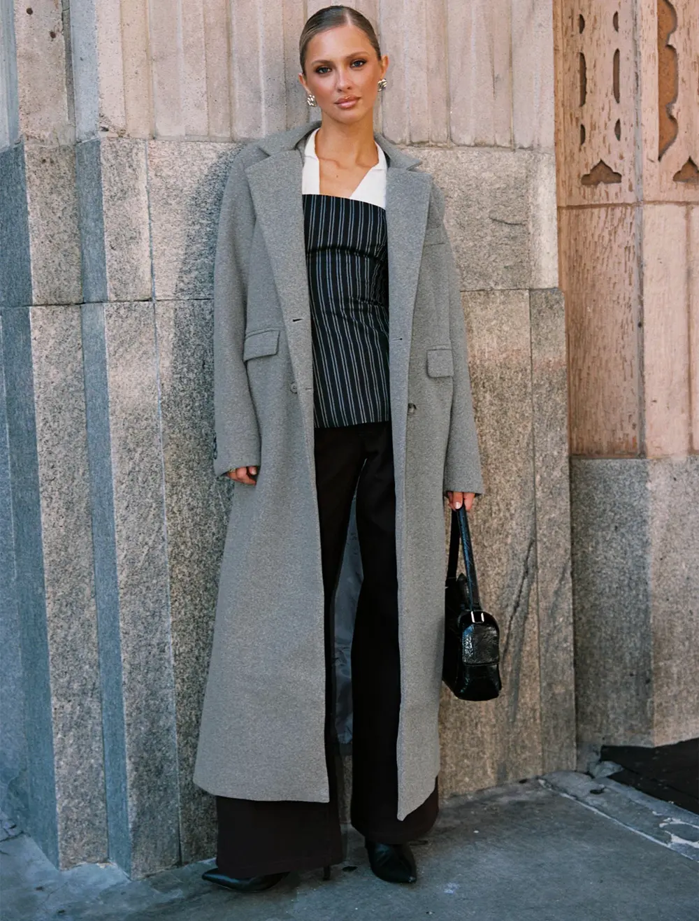 Lovergirl Longline Coat Grey