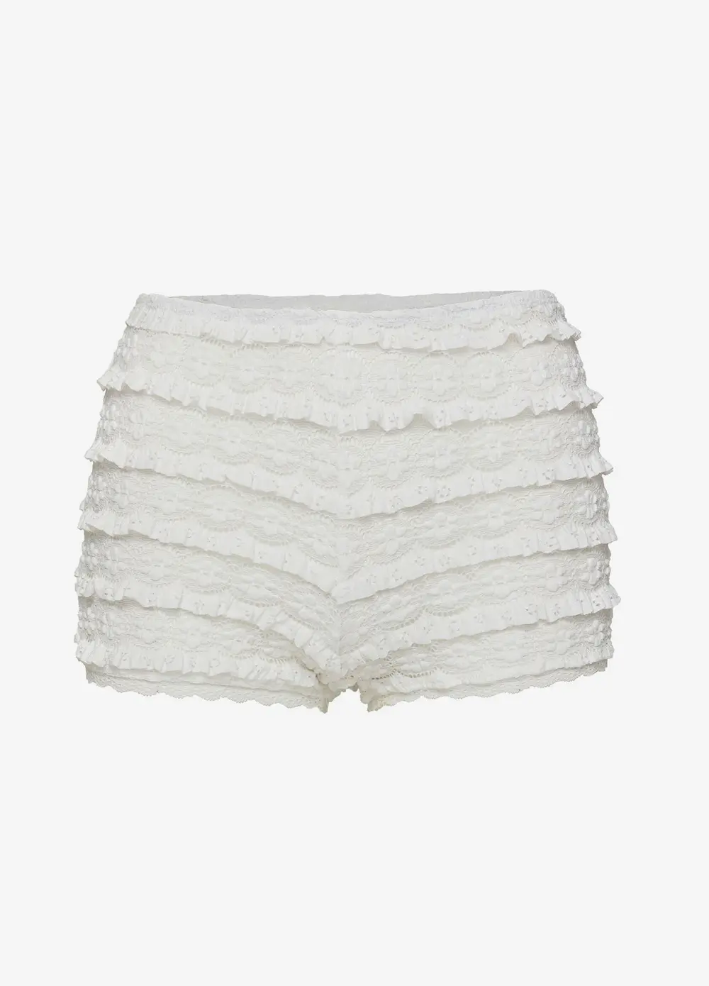 Angelis Lace Shorts White