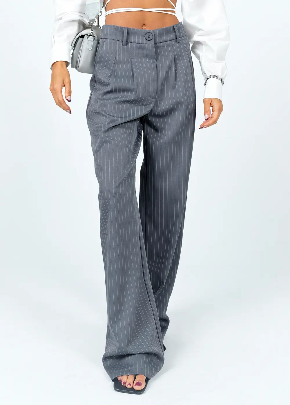 Archer Pants Pinstripe Grey