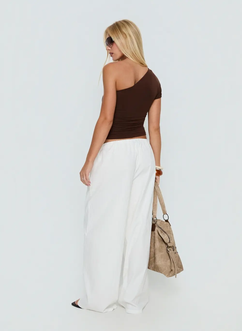 Lunea Concealed Waistband Pants White