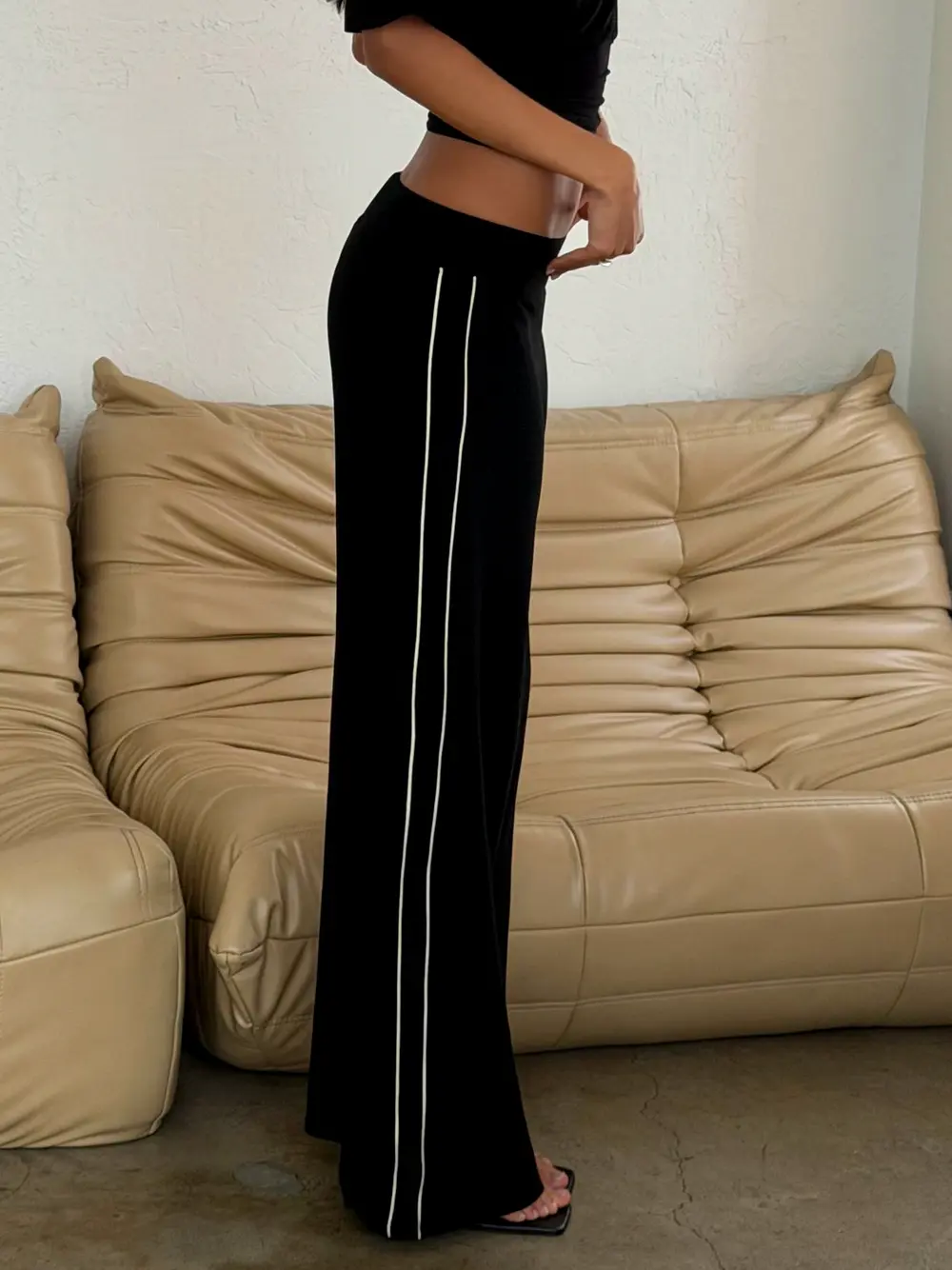 Ascenda Straight Leg Track Pant Black