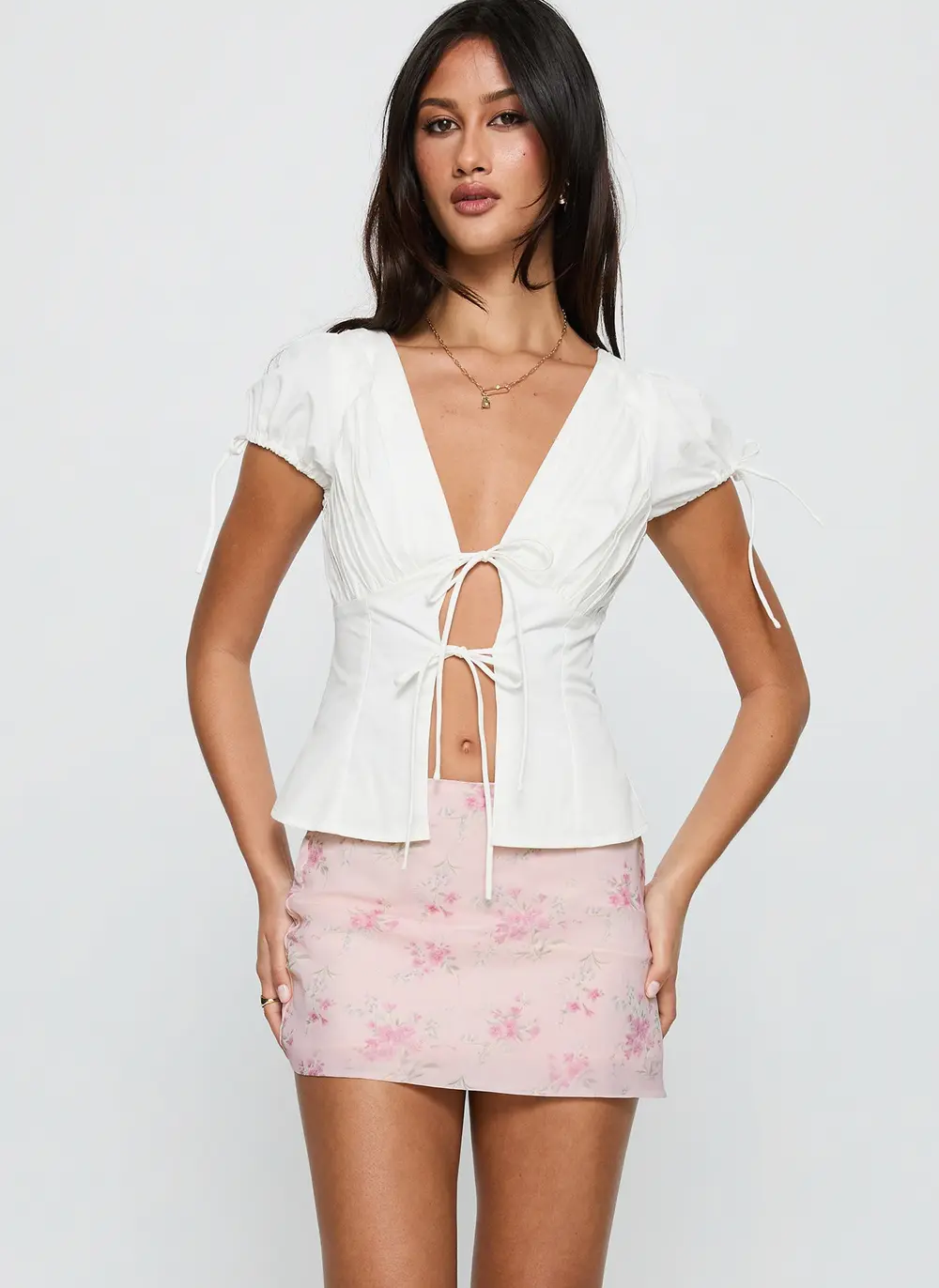 Piazia Mini Skirt Multi Floral