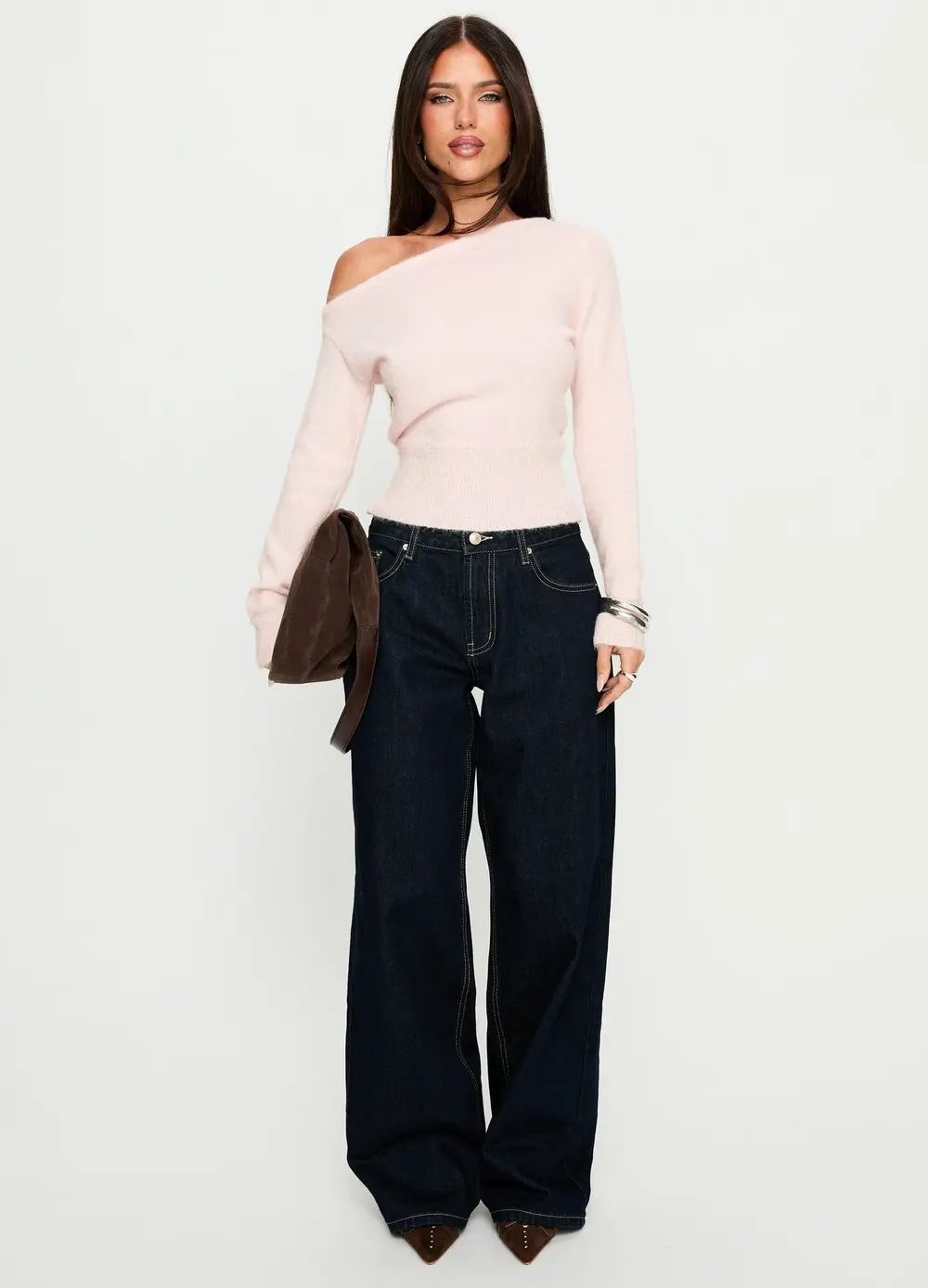 Serenitia Mid Rise Relaxed Jeans Dark Raw Wash