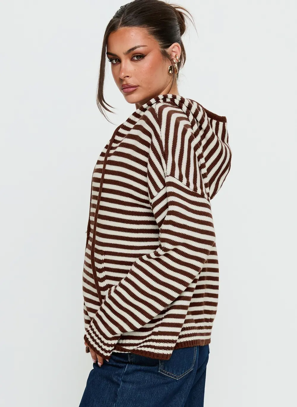 Brienna Zip Jacket Brown