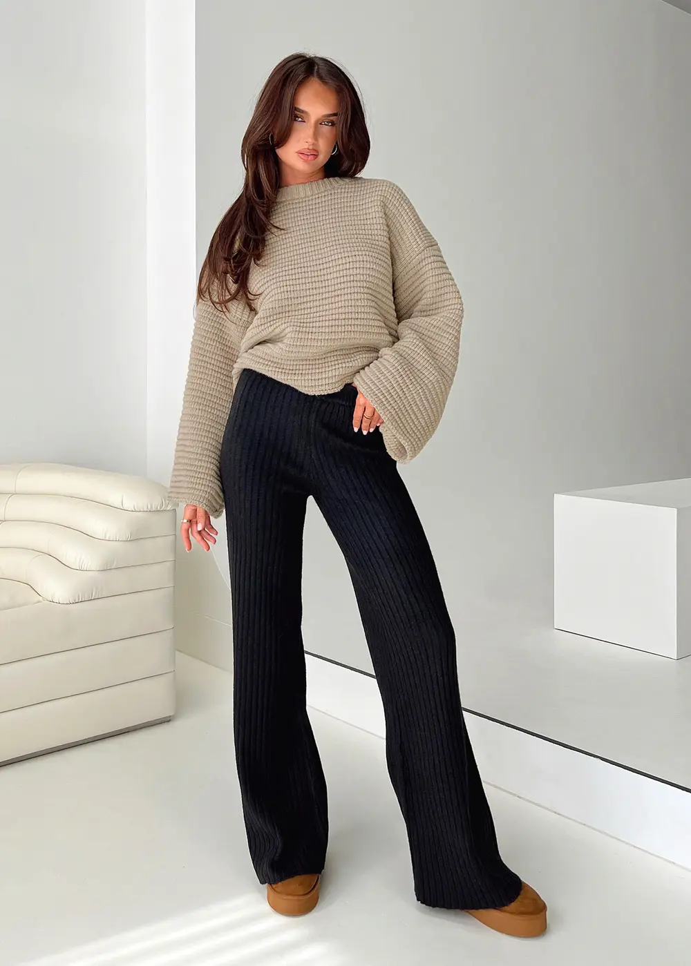 Montana Knit Pants Black