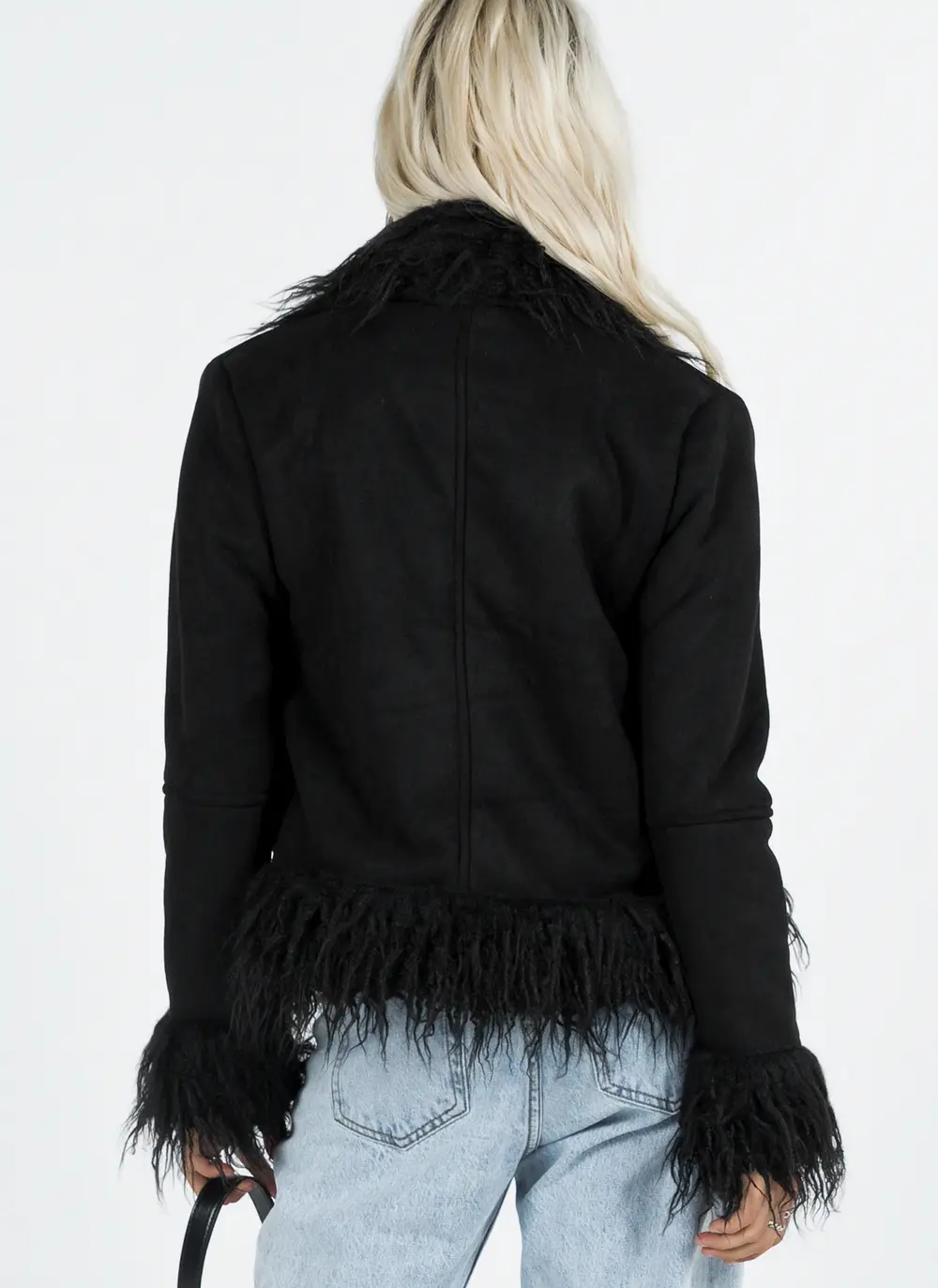 Lowden Faux Fur Jacket Black