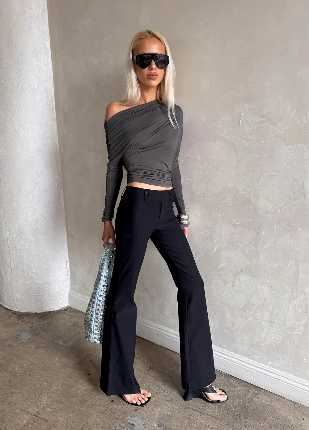 Kinkirk Flared Pants Black