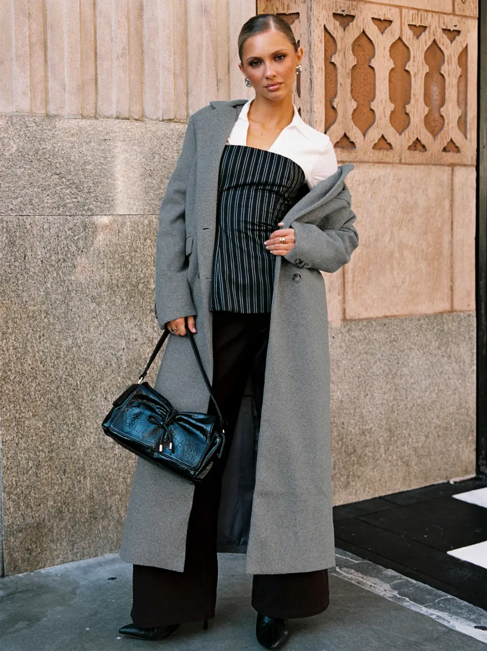 Lovergirl Longline Coat Grey