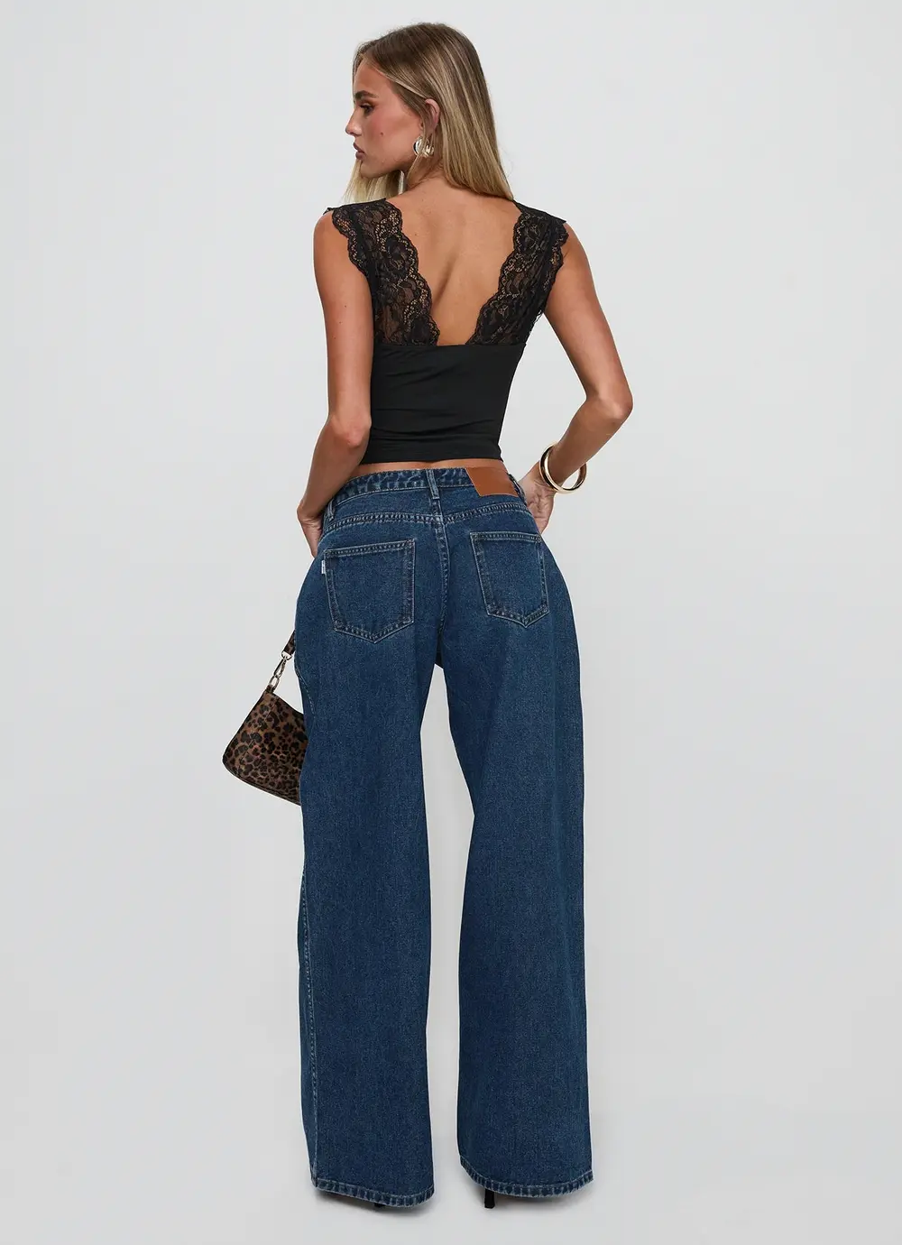 Ramos Low Rise Denim Jeans Dark Blue Wash