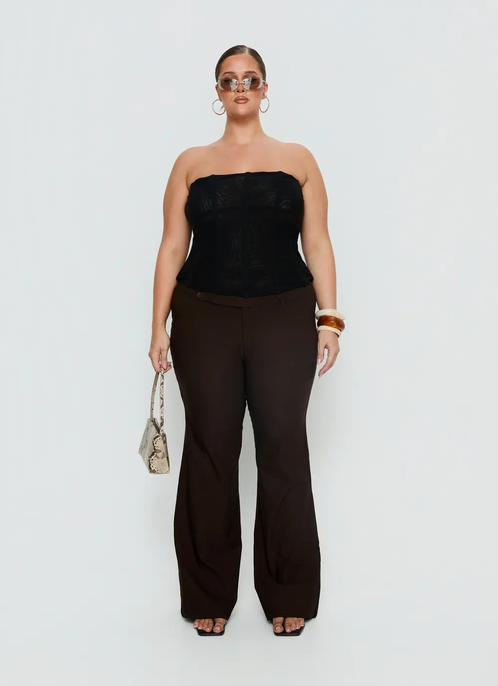 Kinkirk Flared Pants Chocolate Curve