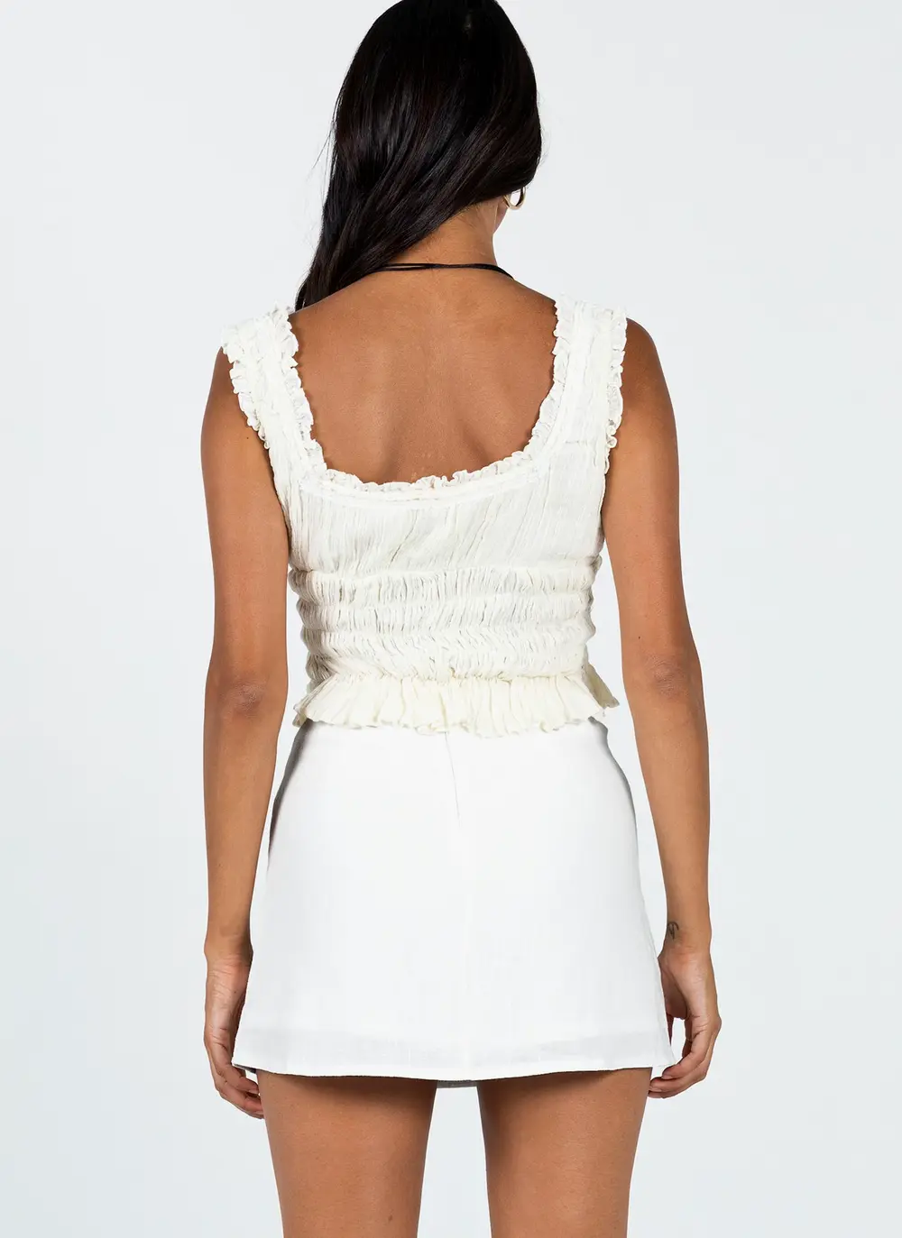 Selby Mini Skirt White