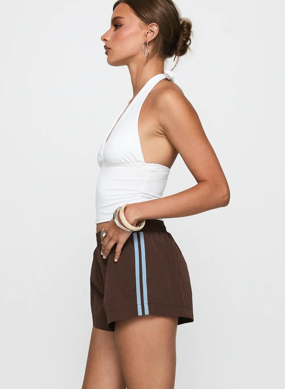 Borderline Track Short Brown / Blue
