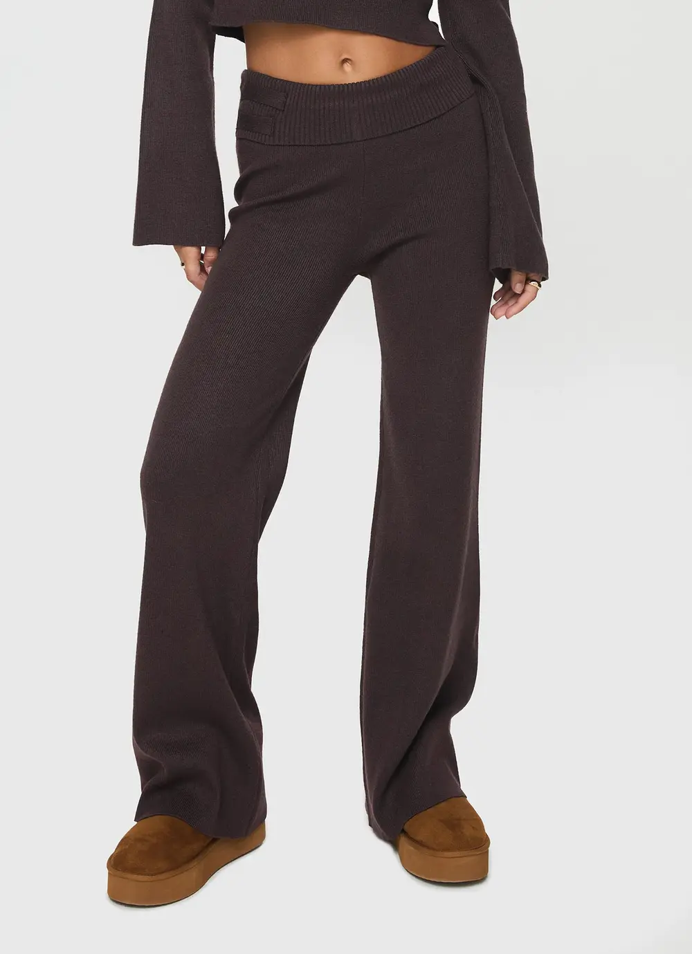 Try Me Knit Pants Chocolate