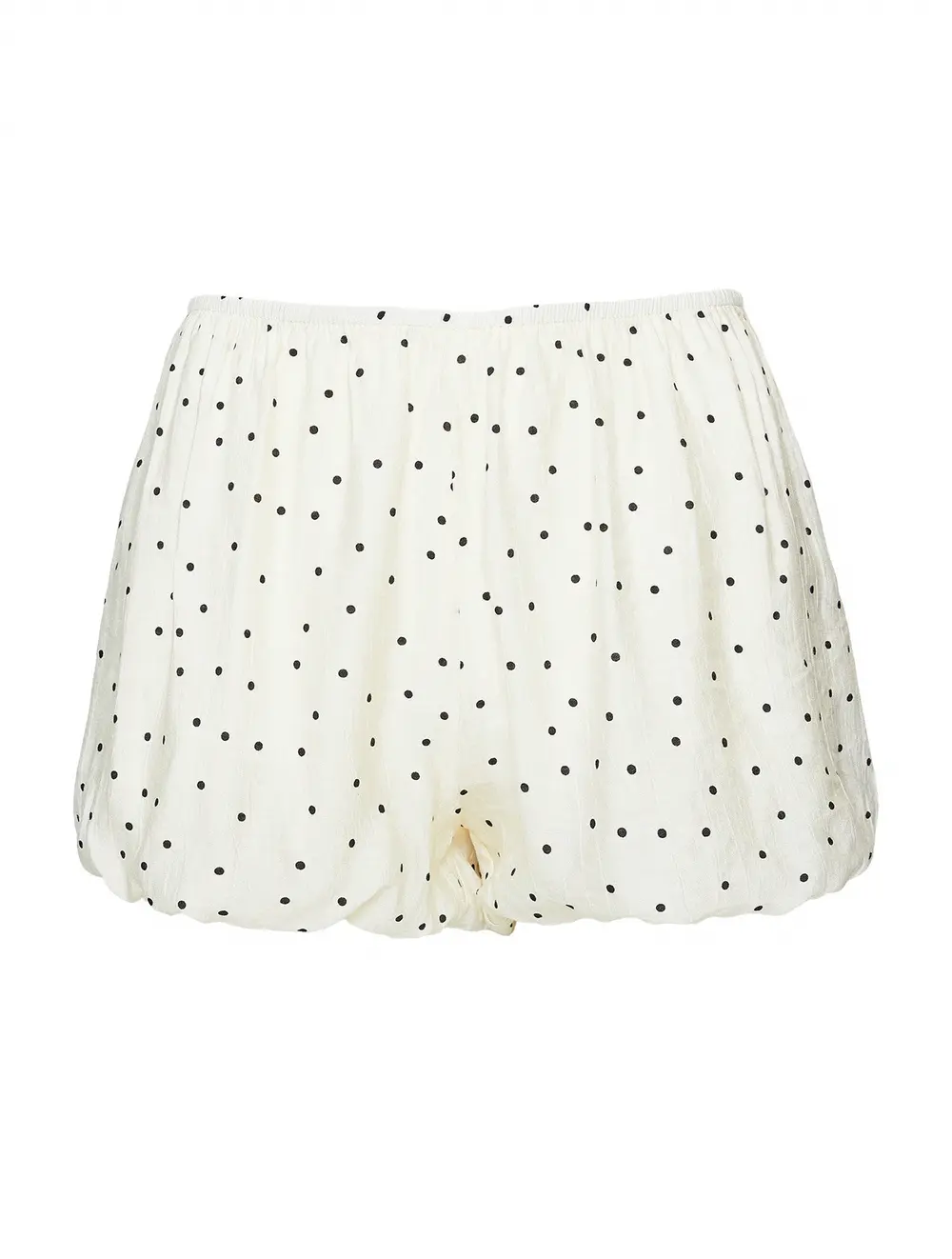 Kordelia Bubble Hem Shorts White Polka