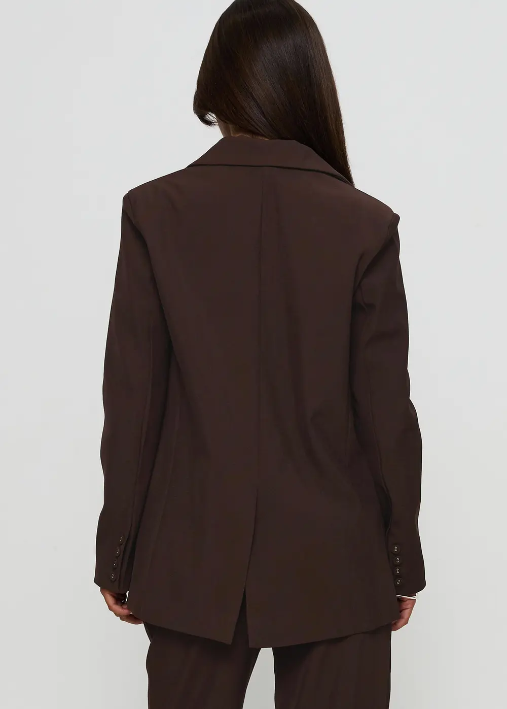 Crowd Pleaser Oversized Blazer Chocolate