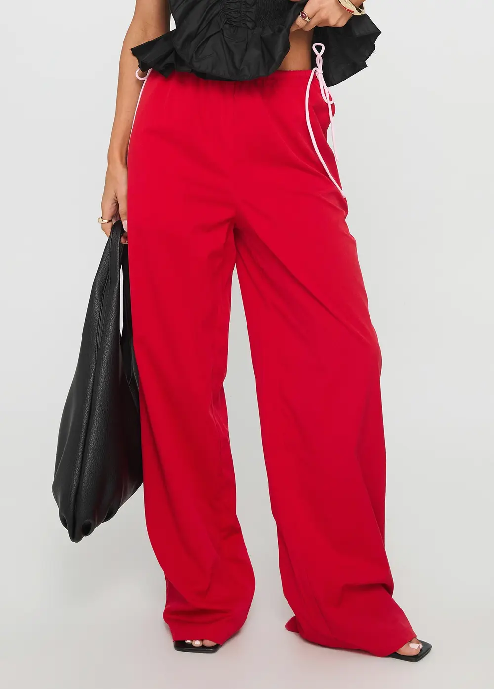 Sweet As Sugar Bow Pants Red / Pink