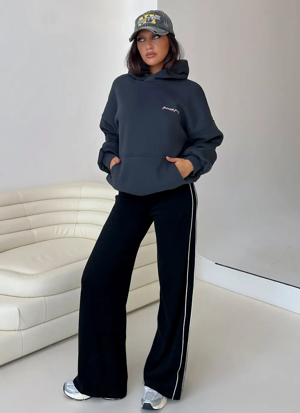 Ascenda Straight Leg Track Pant Black