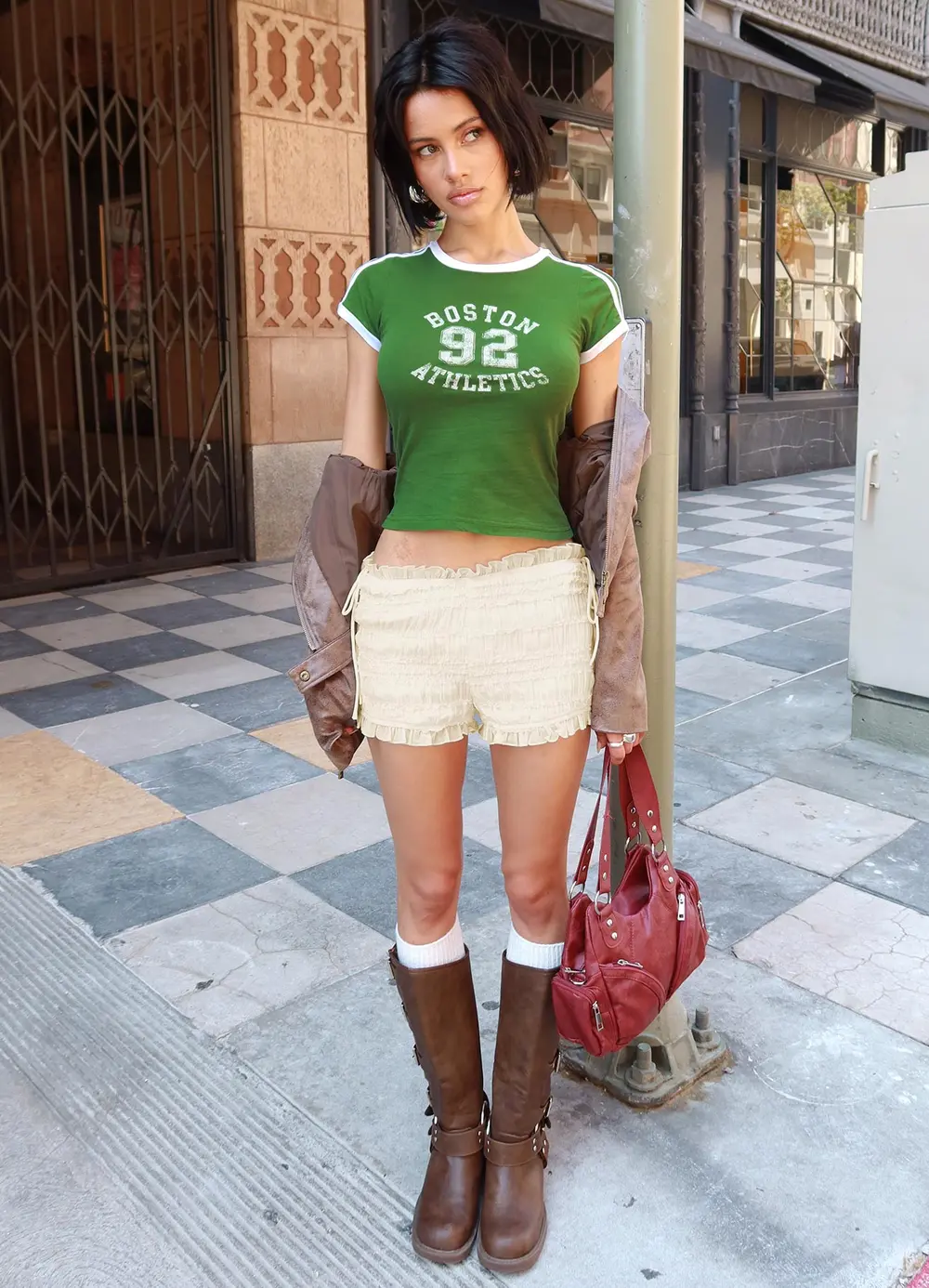 Tessabelle Shirred Bloomer Shorts Cream