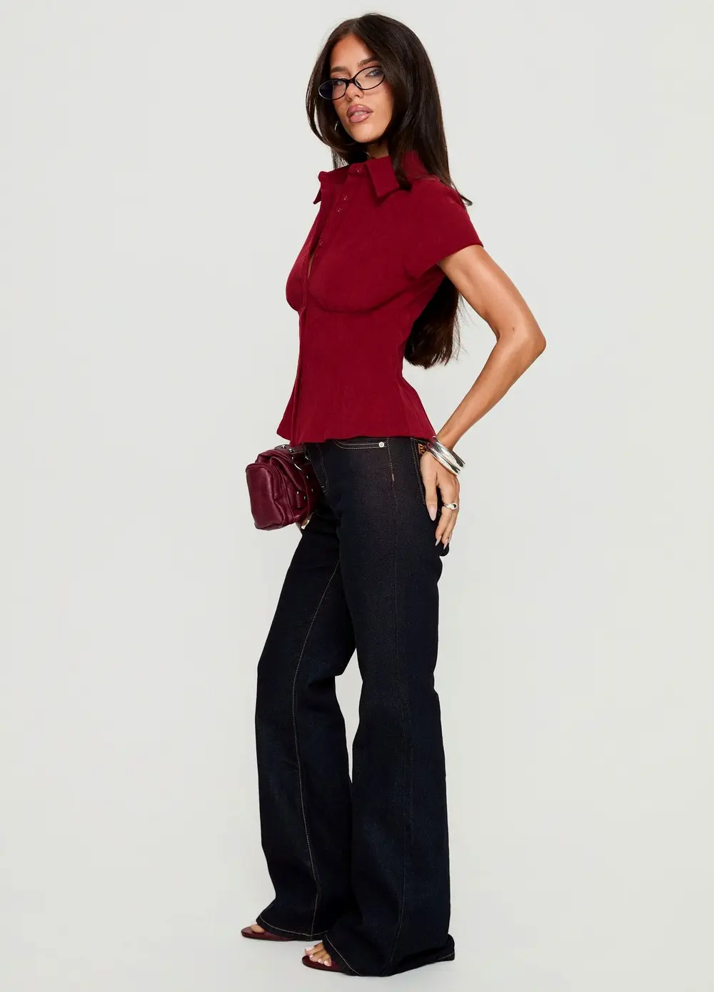 Magic Mirror Mid Rise Bootleg Jeans Raw Indigo