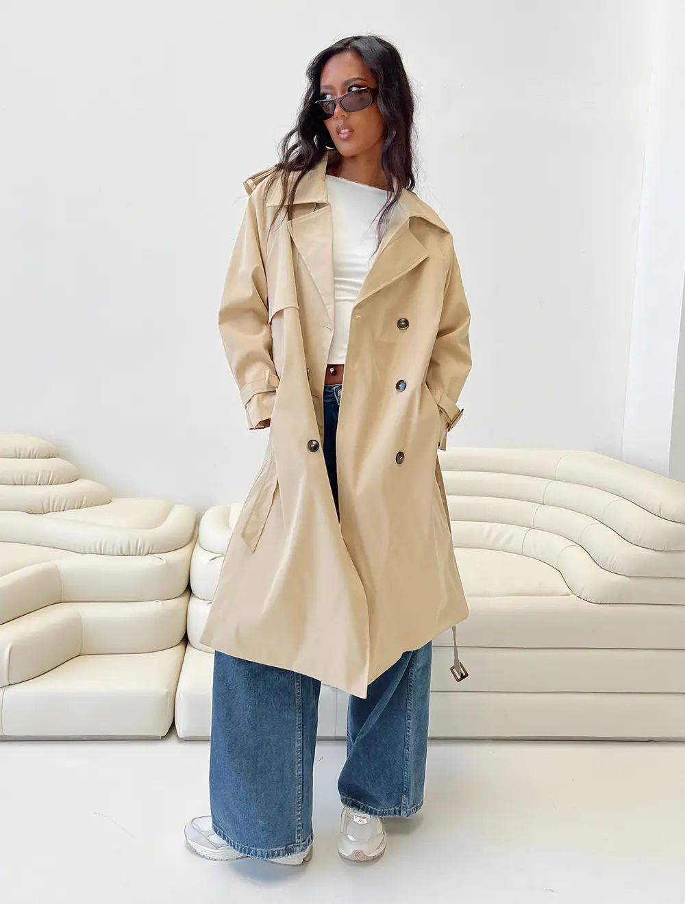 Westwind Trench Coat Natural