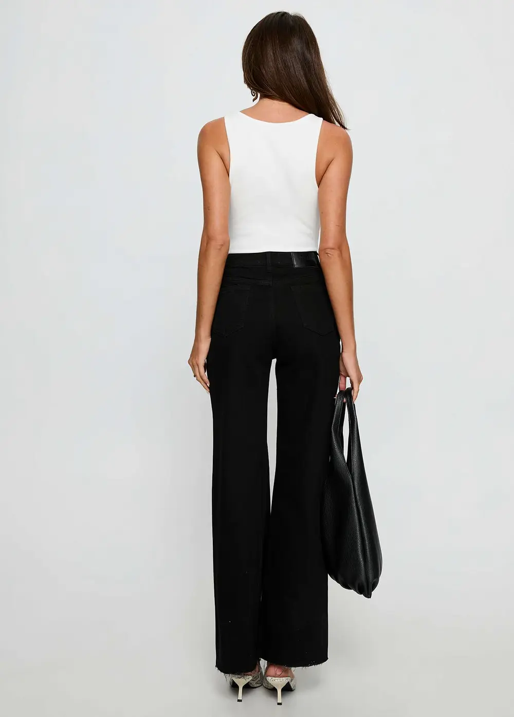 Henesey High Rise Straight Leg Jeans Jet Black