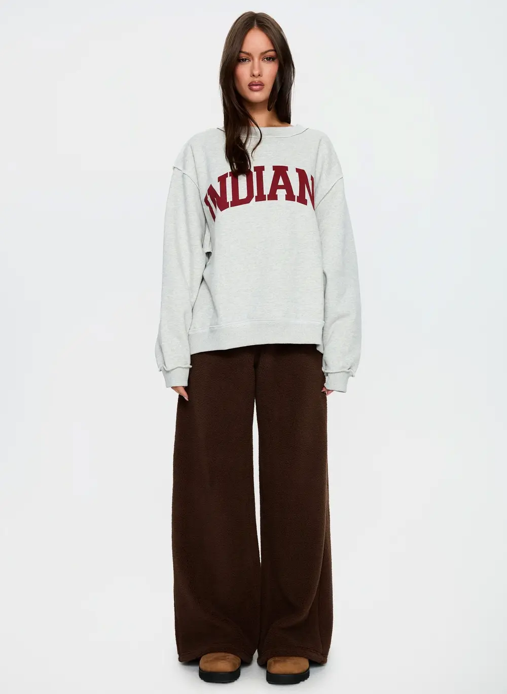 Siberia Fleece Track Pant Chocolate Brown
