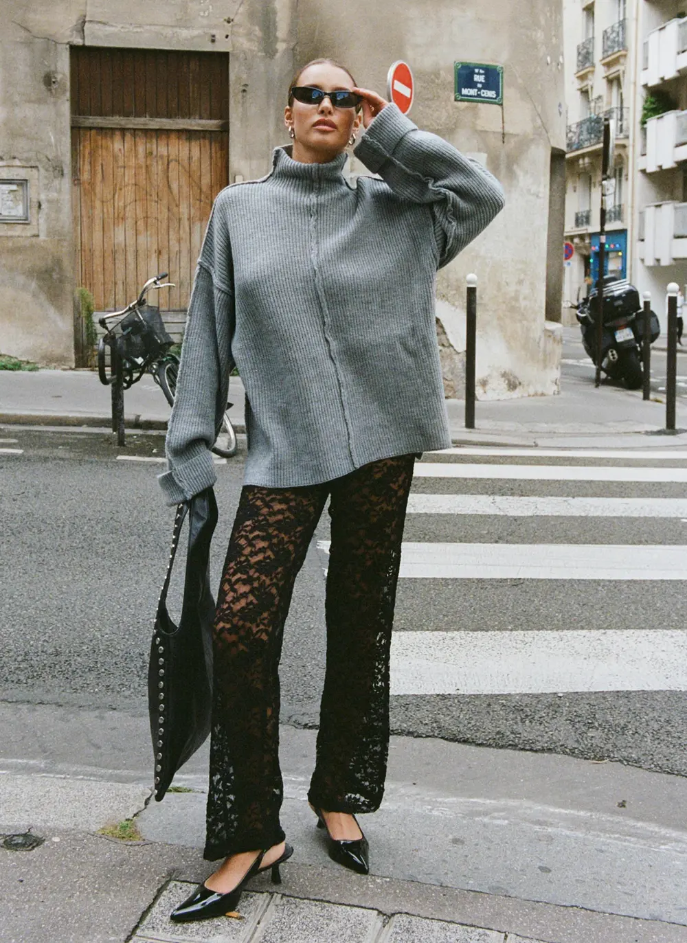 Peru Lace Pants Black