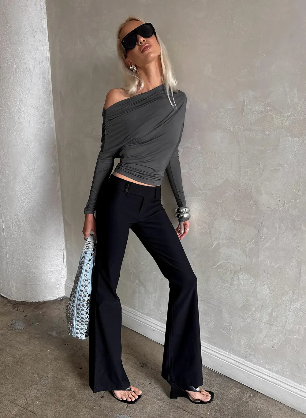 Kinkirk Flared Pants Black