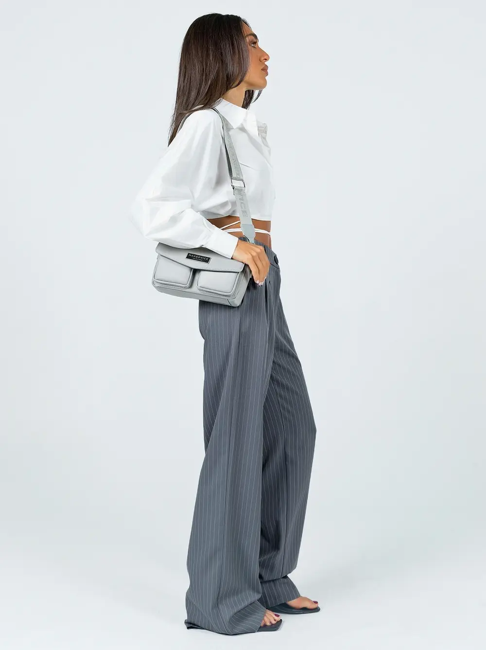 Archer Pants Pinstripe Grey