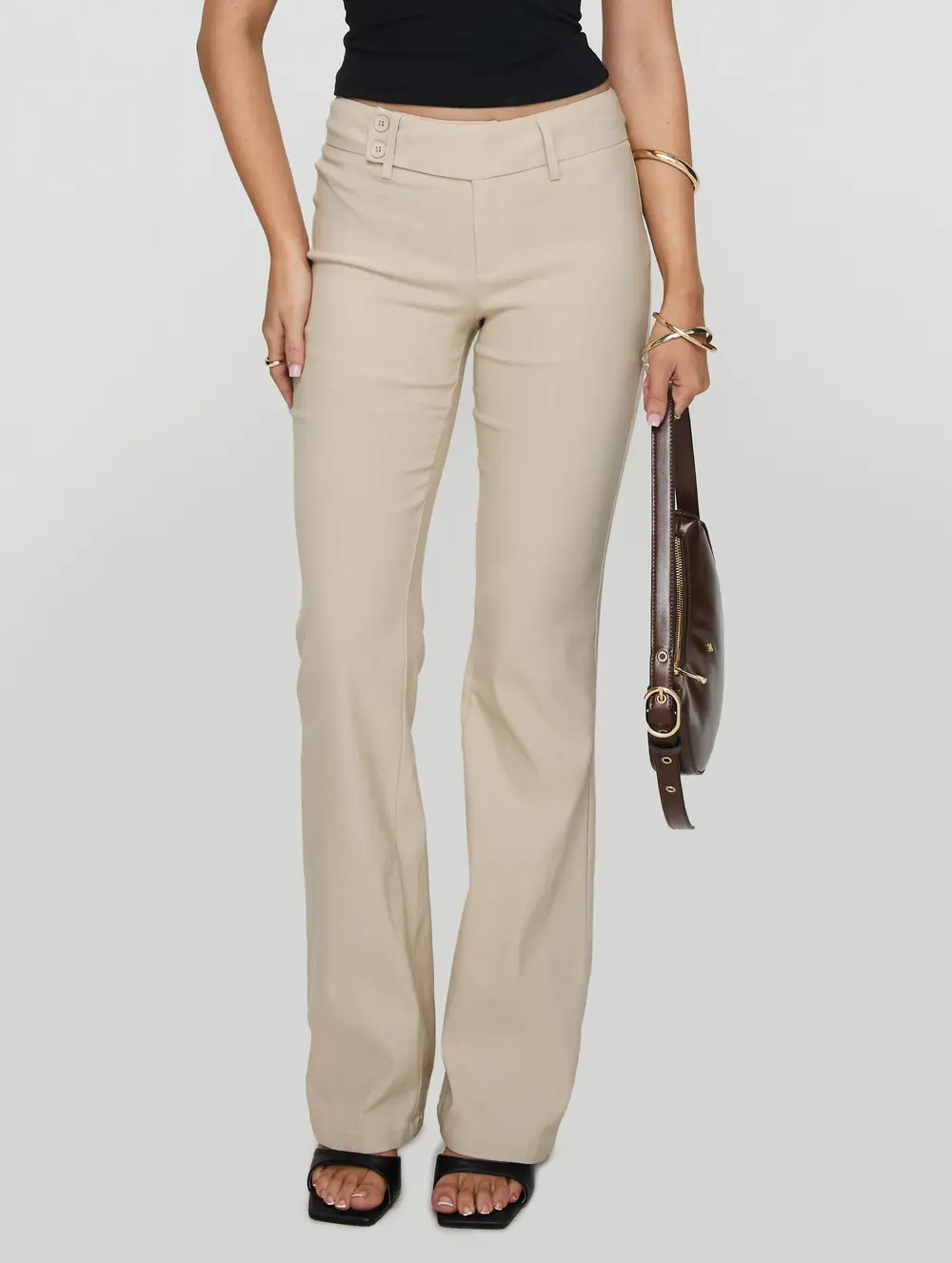 Kinkirk Flared Pants Taupe