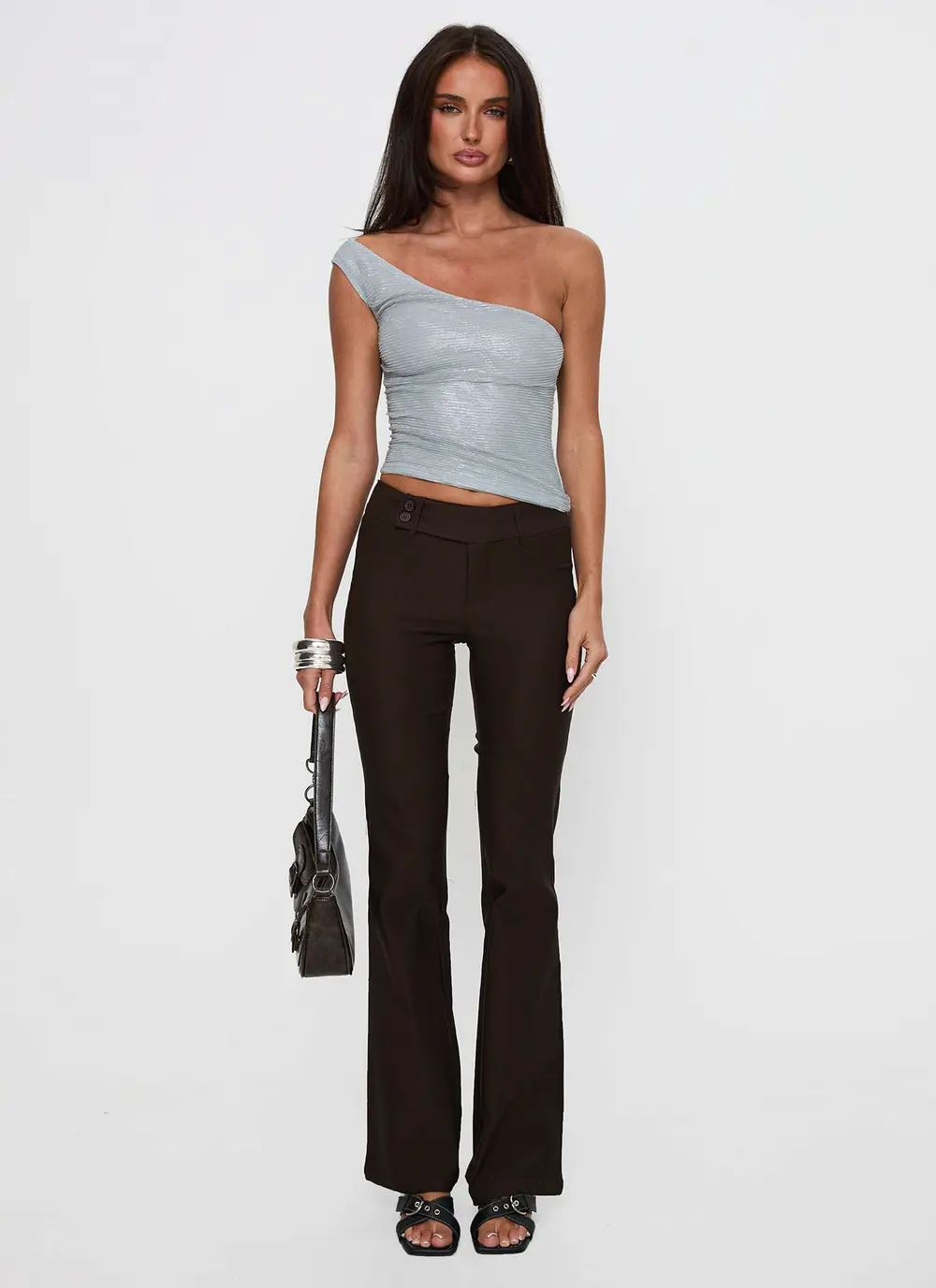 Kinkirk Flared Pants Chocolate Tall