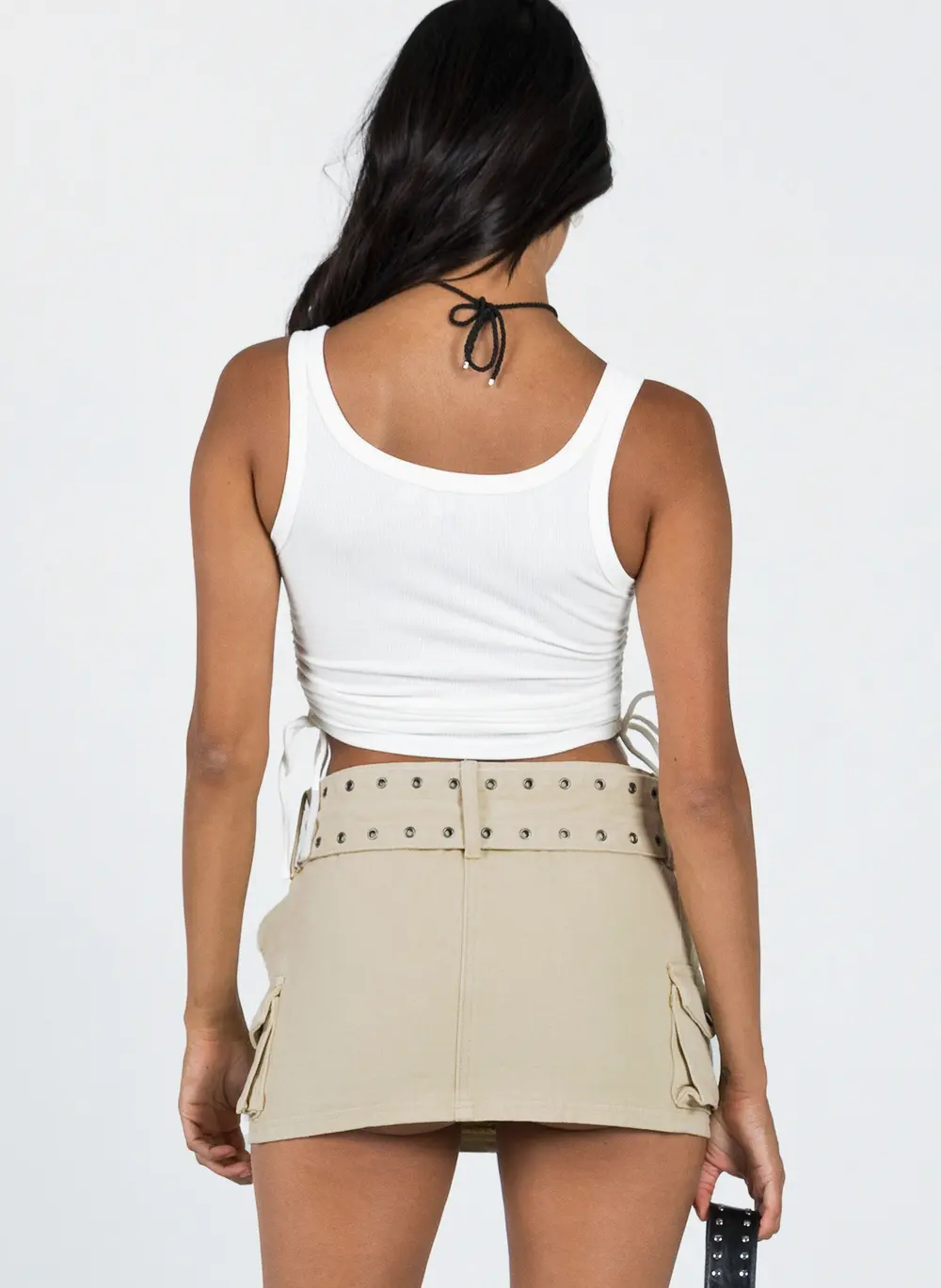 Iconic Cargo Mini Skirt Beige
