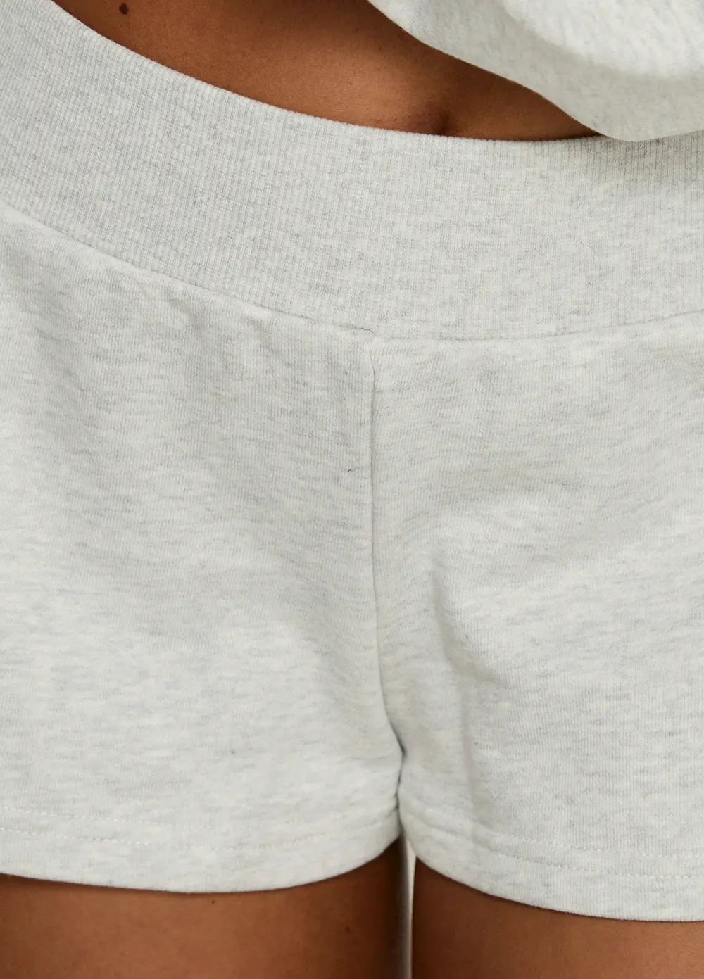 Daybreak Rib Waist Shorts Snow Marle