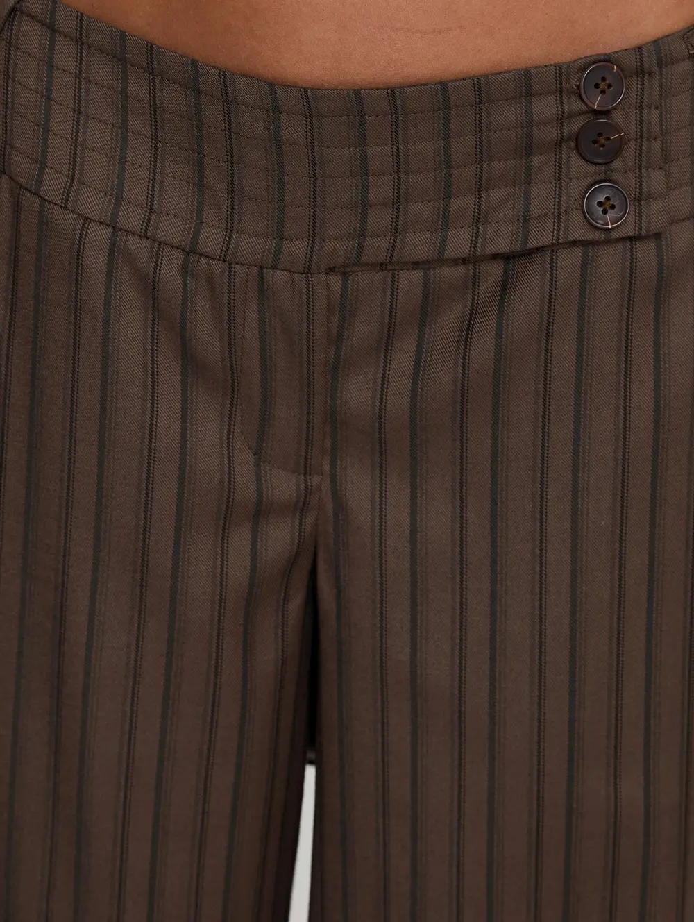 Cedars Low Rise Pant Brown Stripe