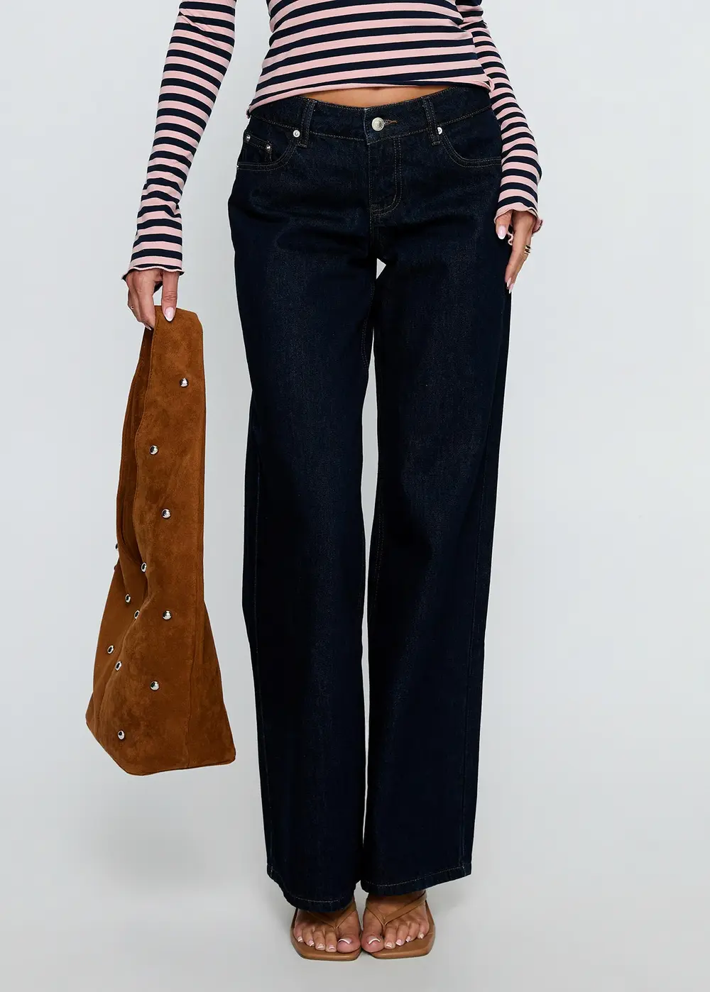Ellanor Low Rise Straight Leg Jeans Indigo Blue