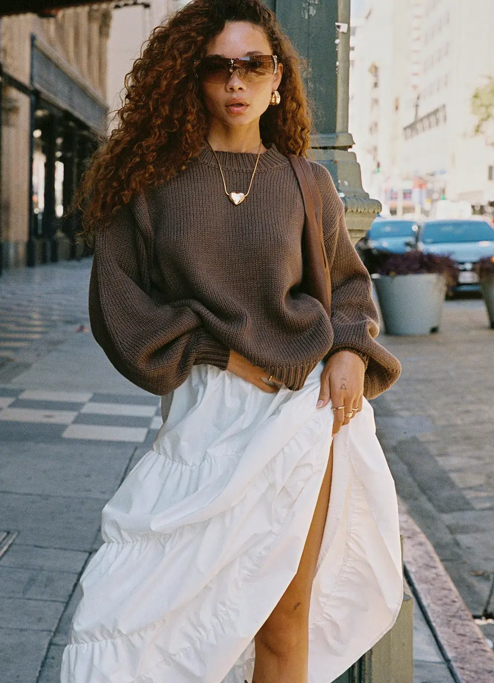 Garden Party Maxi Skirt White