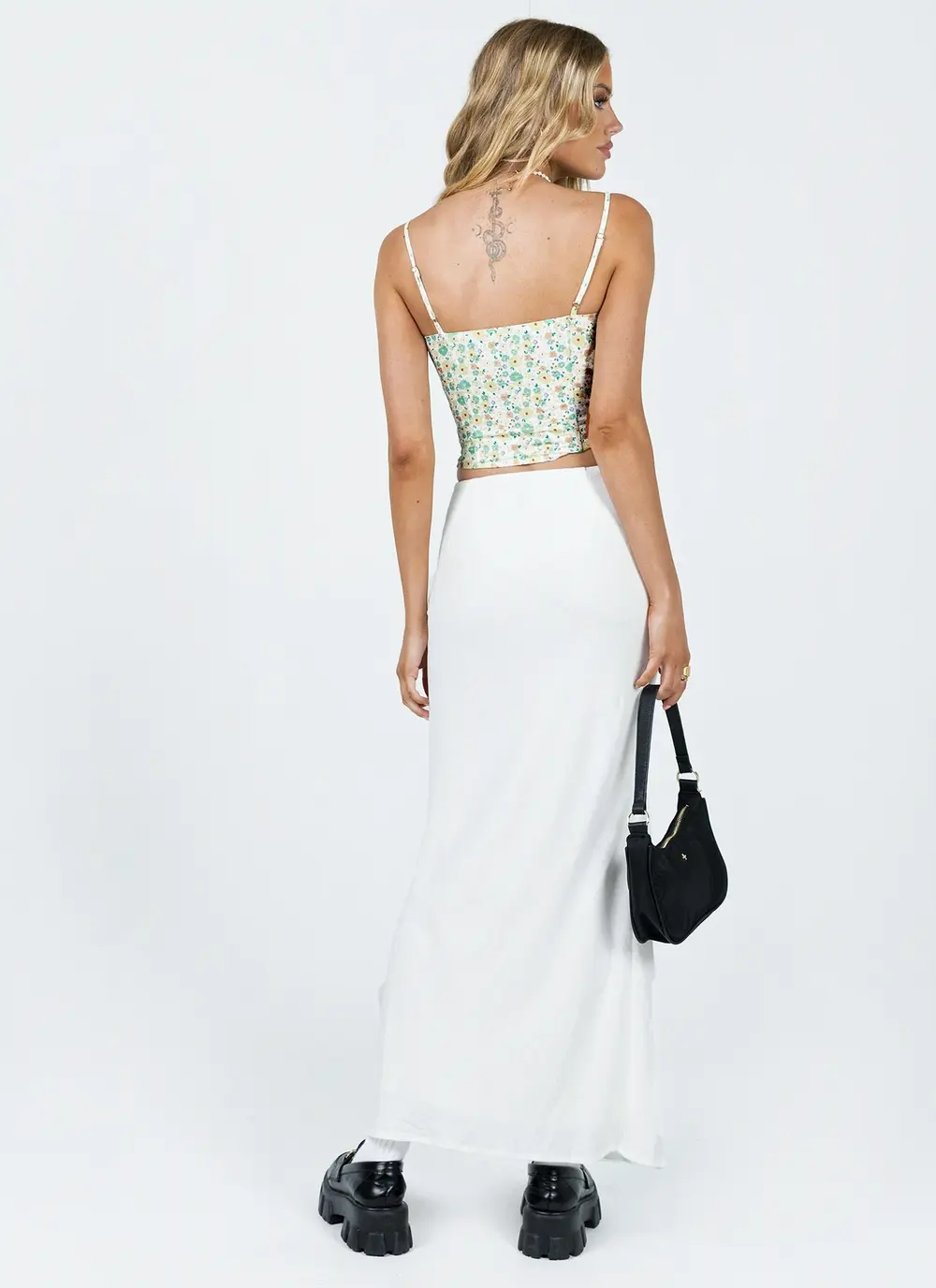 Jodie Maxi Skirt White