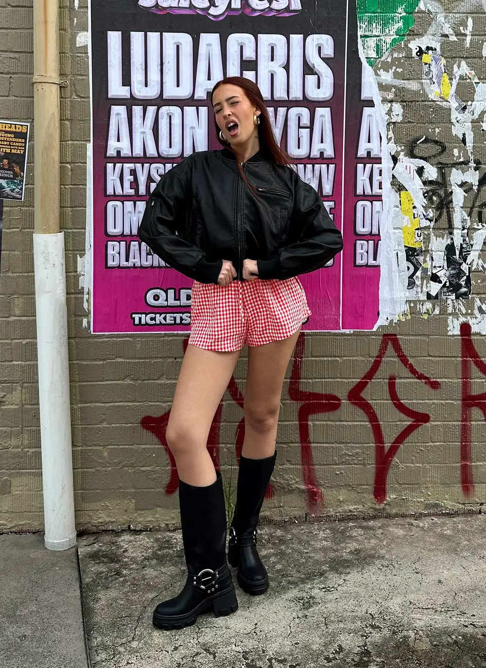 Beach House Shorts Red / White Gingham