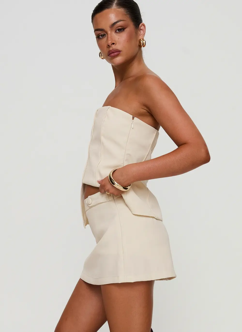 Full Disclosure Skort Cream
