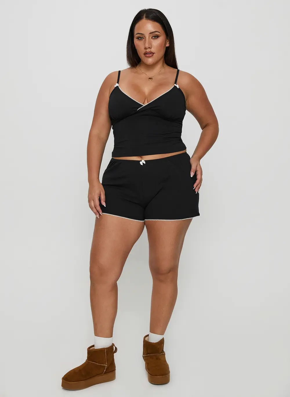 Slow Start Jersey Sleep Short Black Curve