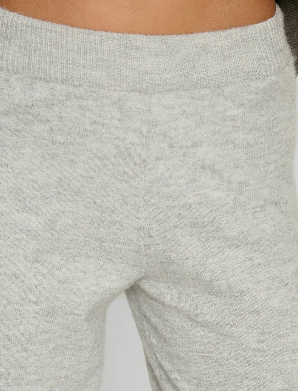 Bekki Wide Leg Knit Pant Grey Marle