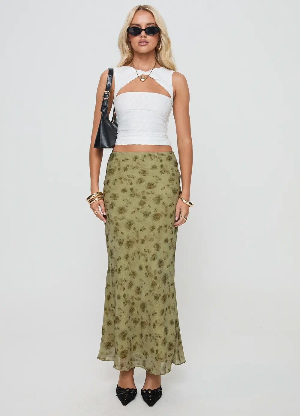 Piazia Maxi Skirt Green
