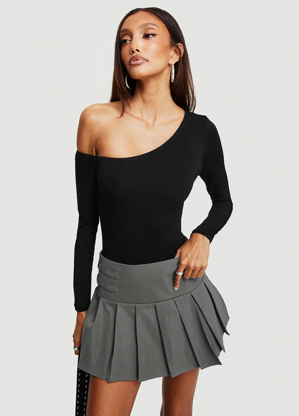 Cartwright Mini Skirt Charcoal