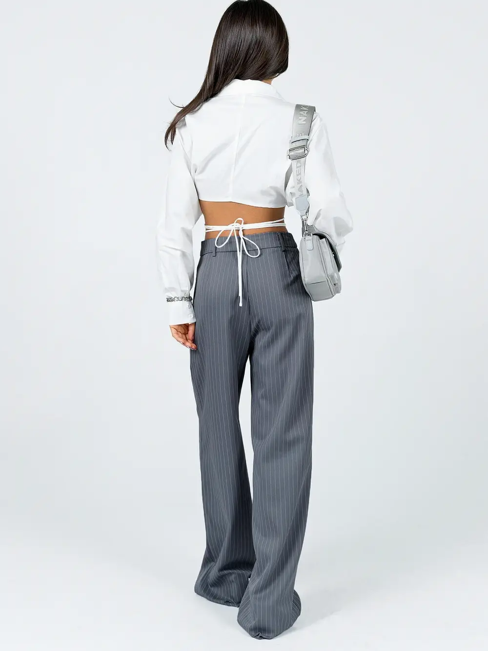 Archer Pants Pinstripe Grey