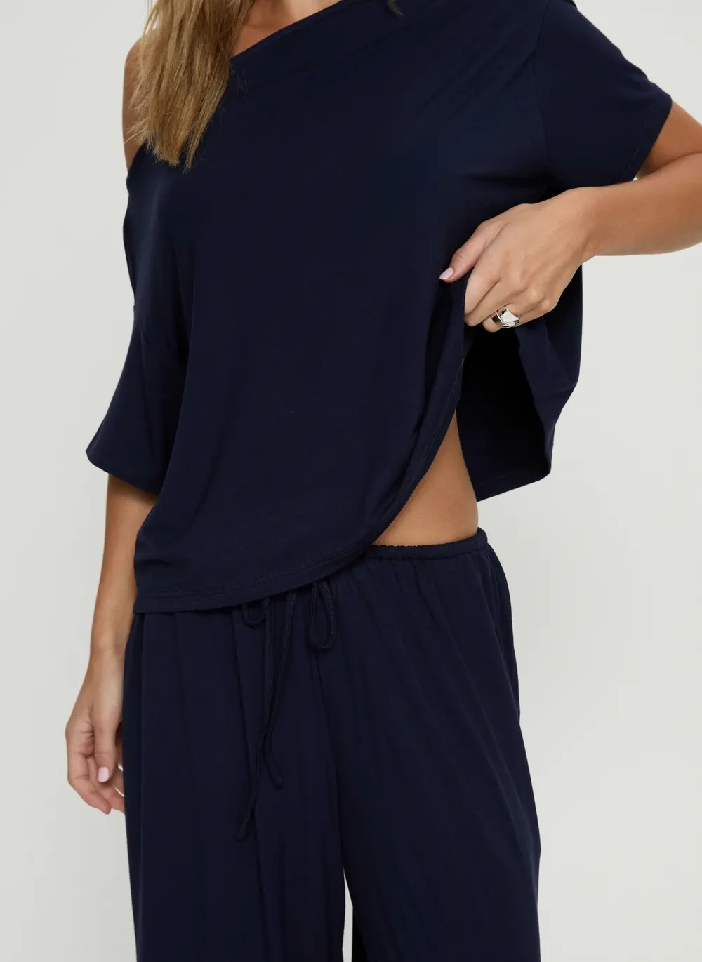 Cozy Hour Sleep Relaxed Pants Navy