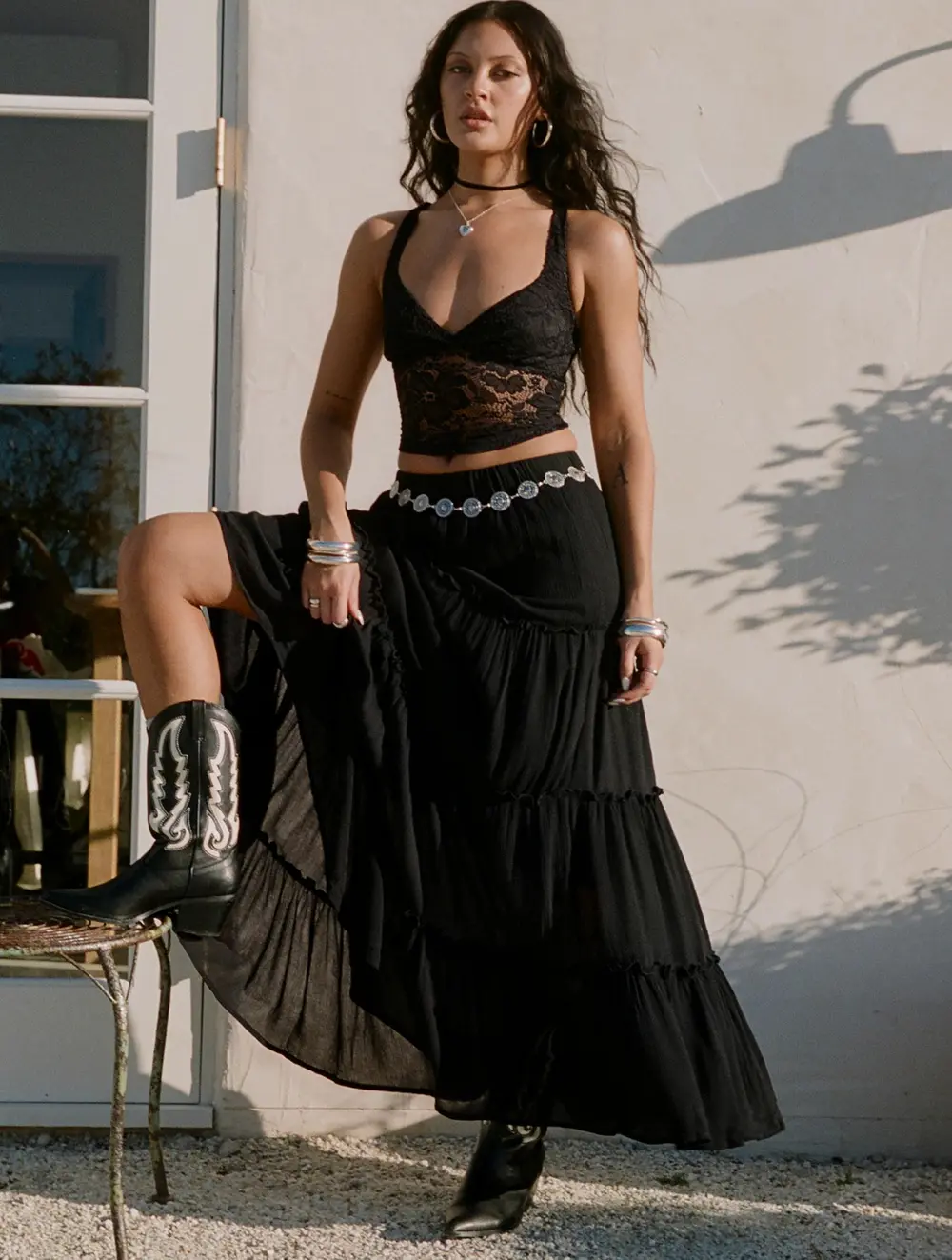 Miriah Maxi Skirt Black