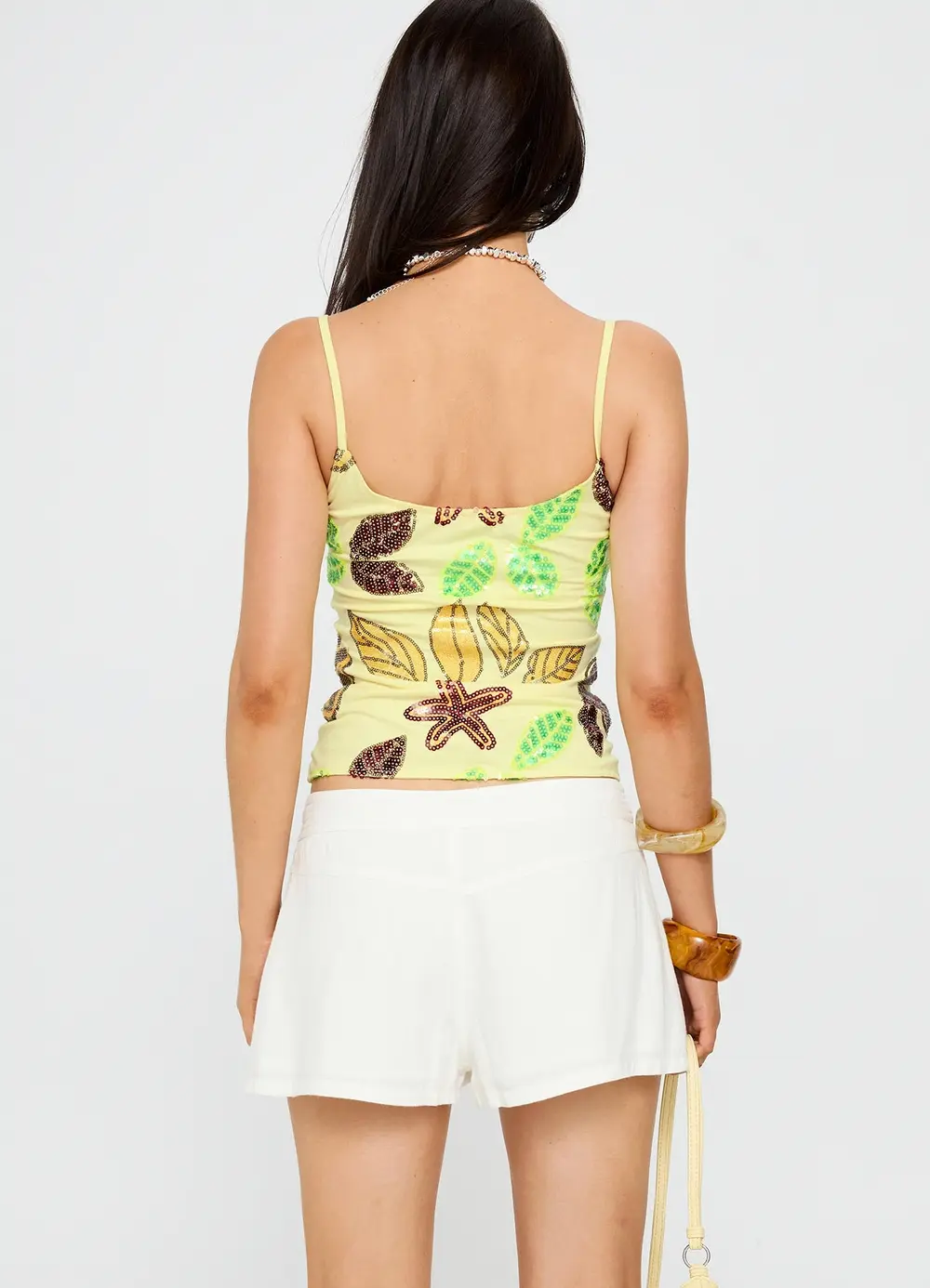 Maesie Tie Up Shorts White