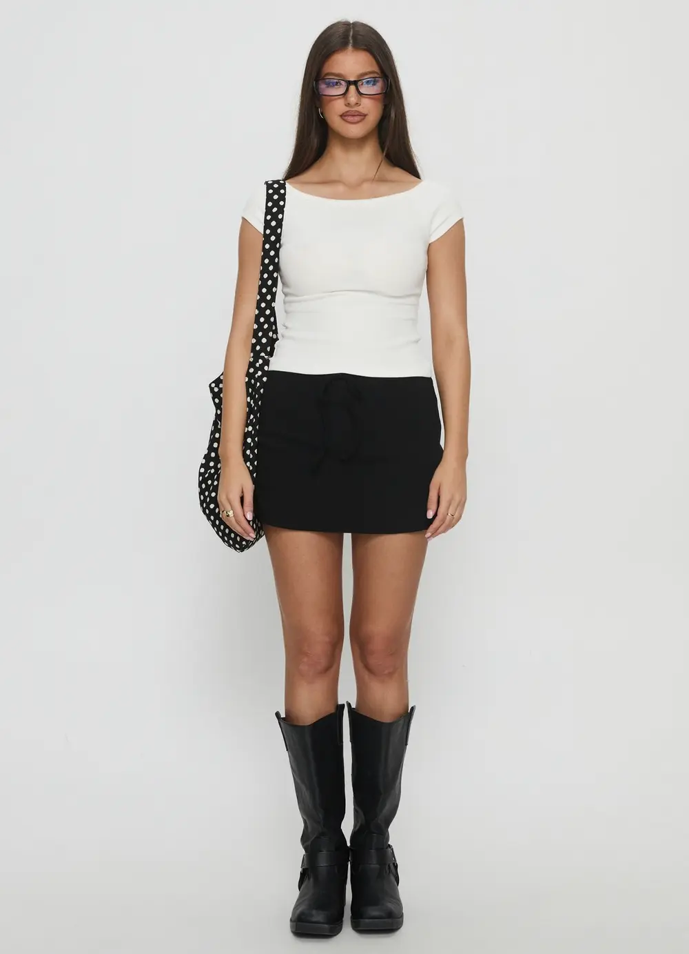 Baseline Rib Skort Black